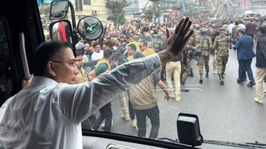 বিমানবন্দর থেকে ৩০০ ফিটের পথে তারেক রহমান